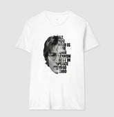 Camiseta do John Lennon Rest in Peace