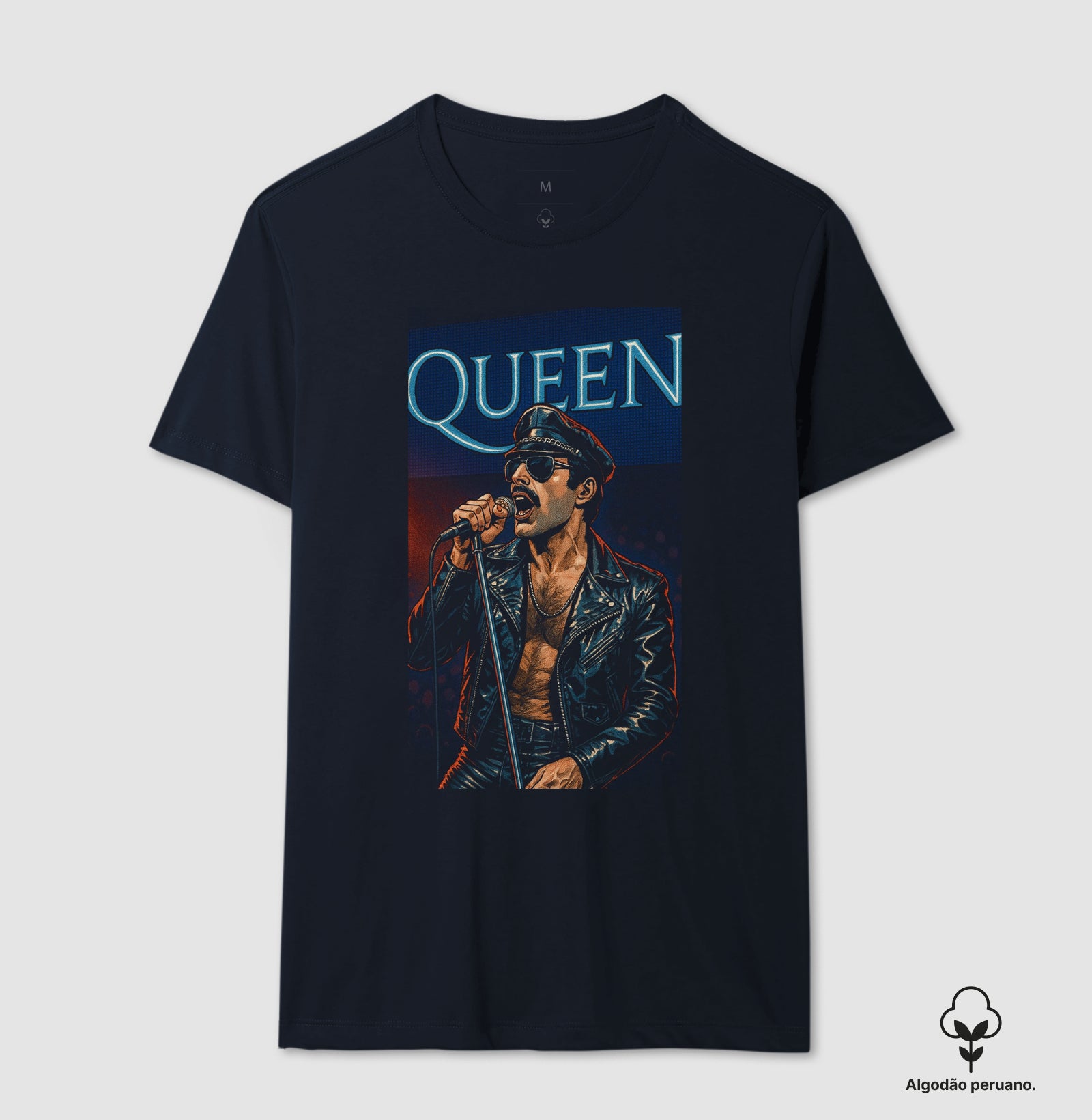 Camiseta Freddie Mercury Queen Algodão Peruano