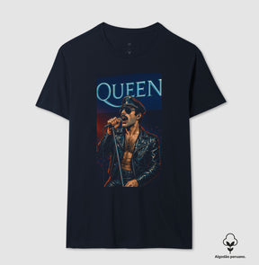 Camiseta Freddie Mercury Queen Algodão Peruano