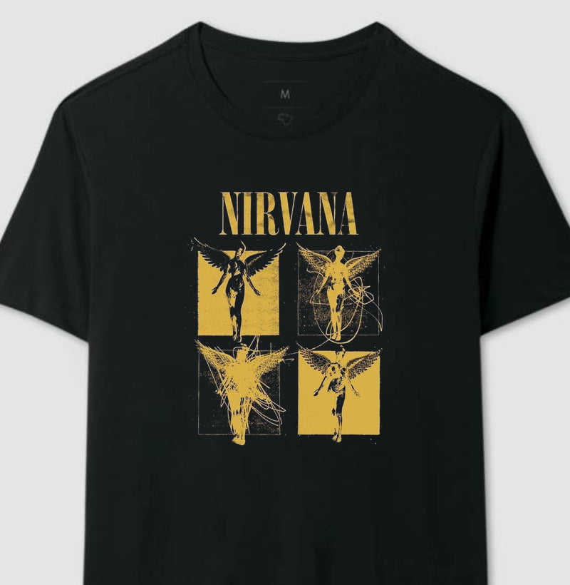 Camiseta Nirvana Quatro Anjos