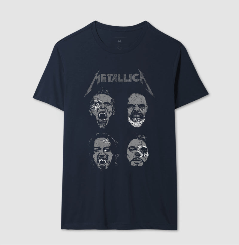Camiseta Metallica Quatro Faces
