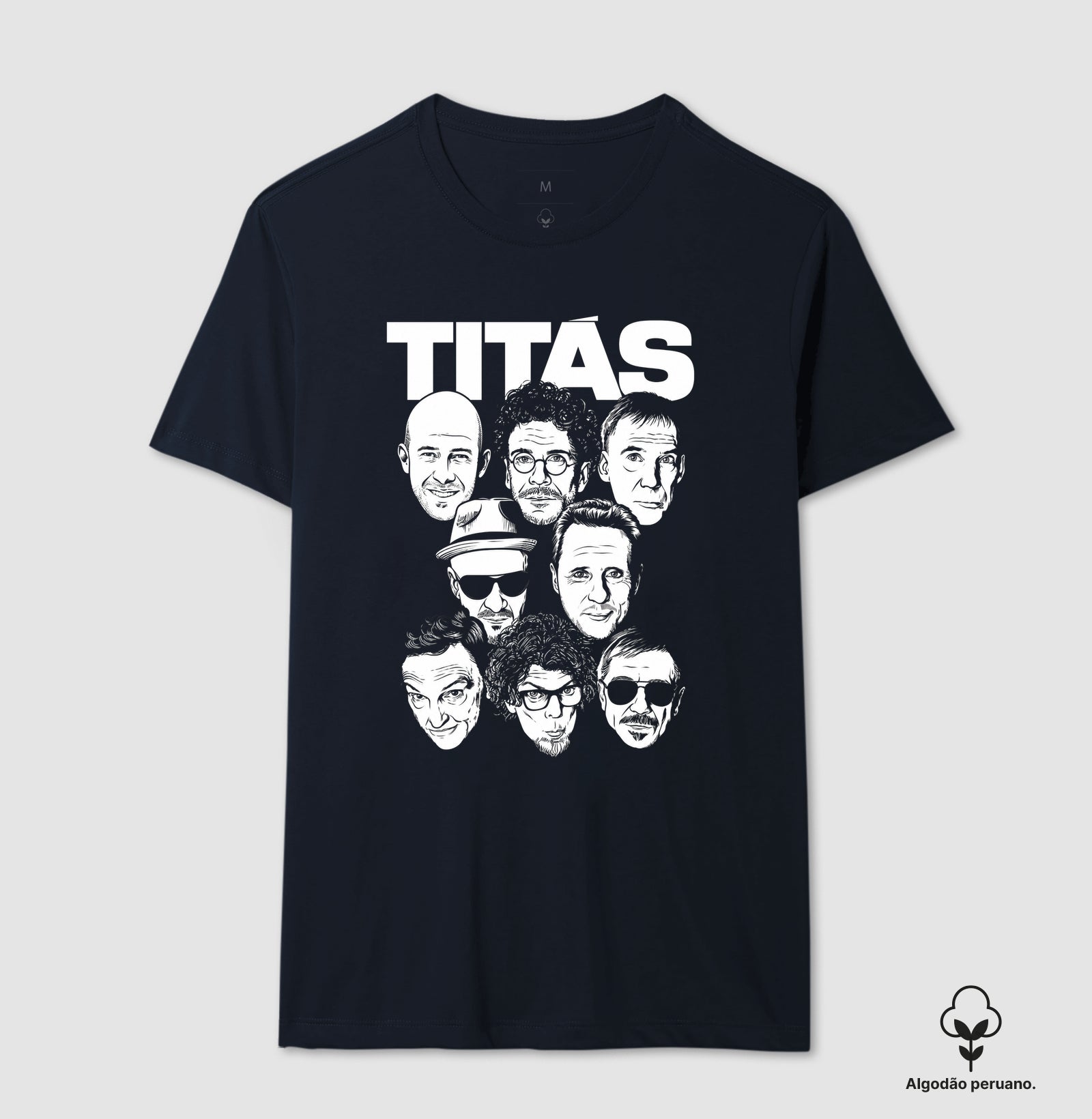 Camiseta Banda Titãs Faces Algodão Peruano