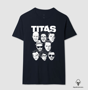 Camiseta Banda Titãs Faces Algodão Peruano