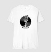 Camiseta Microfone com Disco de Vinil
