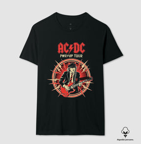 Camiseta AC/DC Power Up Tour Algodão Peruano