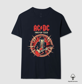 Camiseta AC/DC Power Up Tour Algodão Peruano