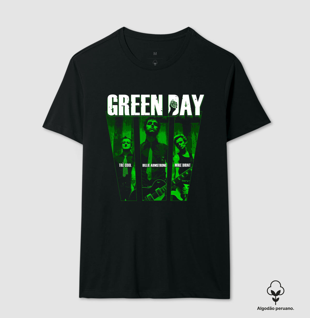 Camiseta do Green Day Algodão Peruano