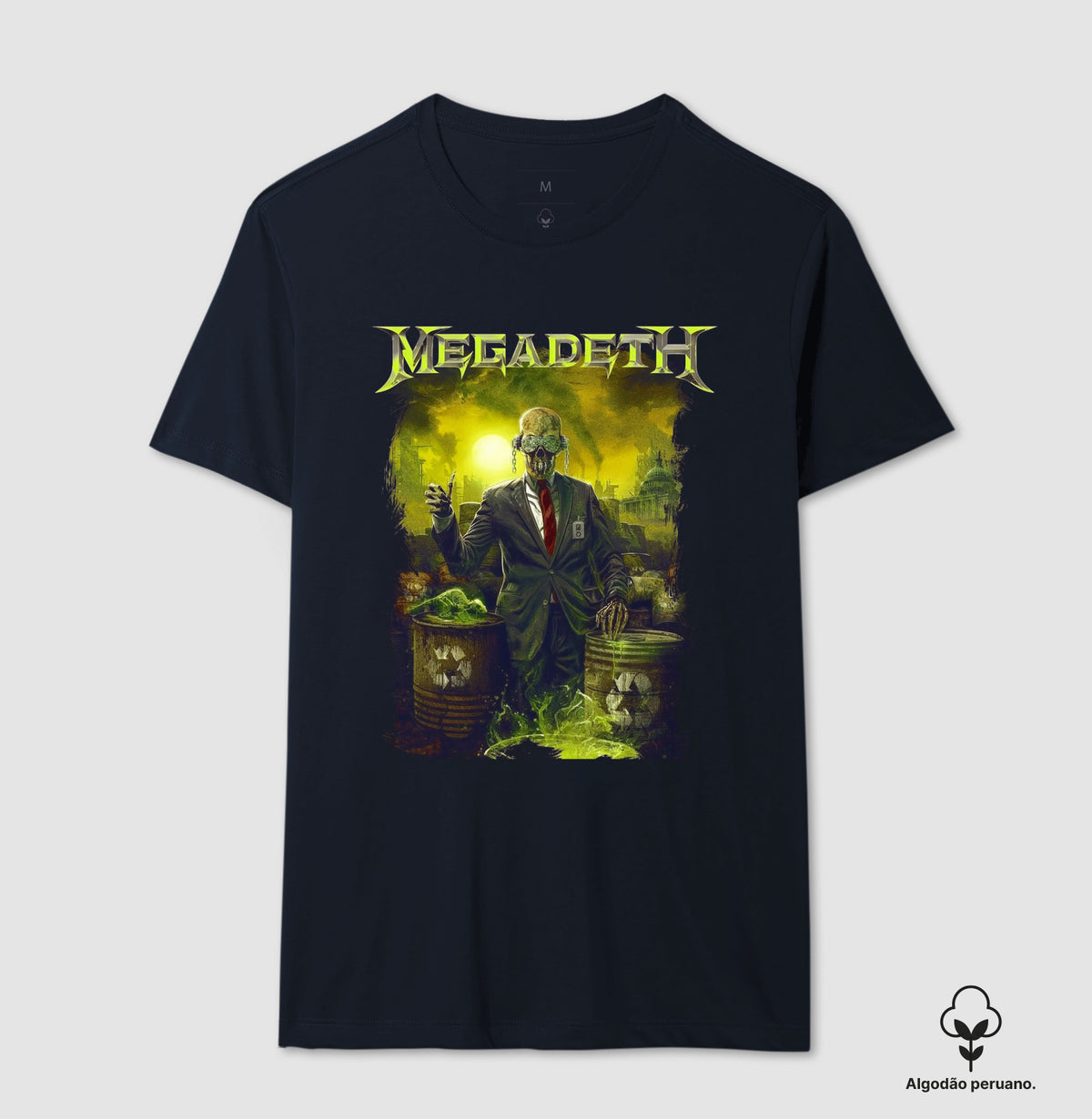 Camiseta Megadeth Toxic Algodão Peruano