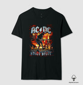 Camiseta AC/DC Hells Bells Algodão Peruano
