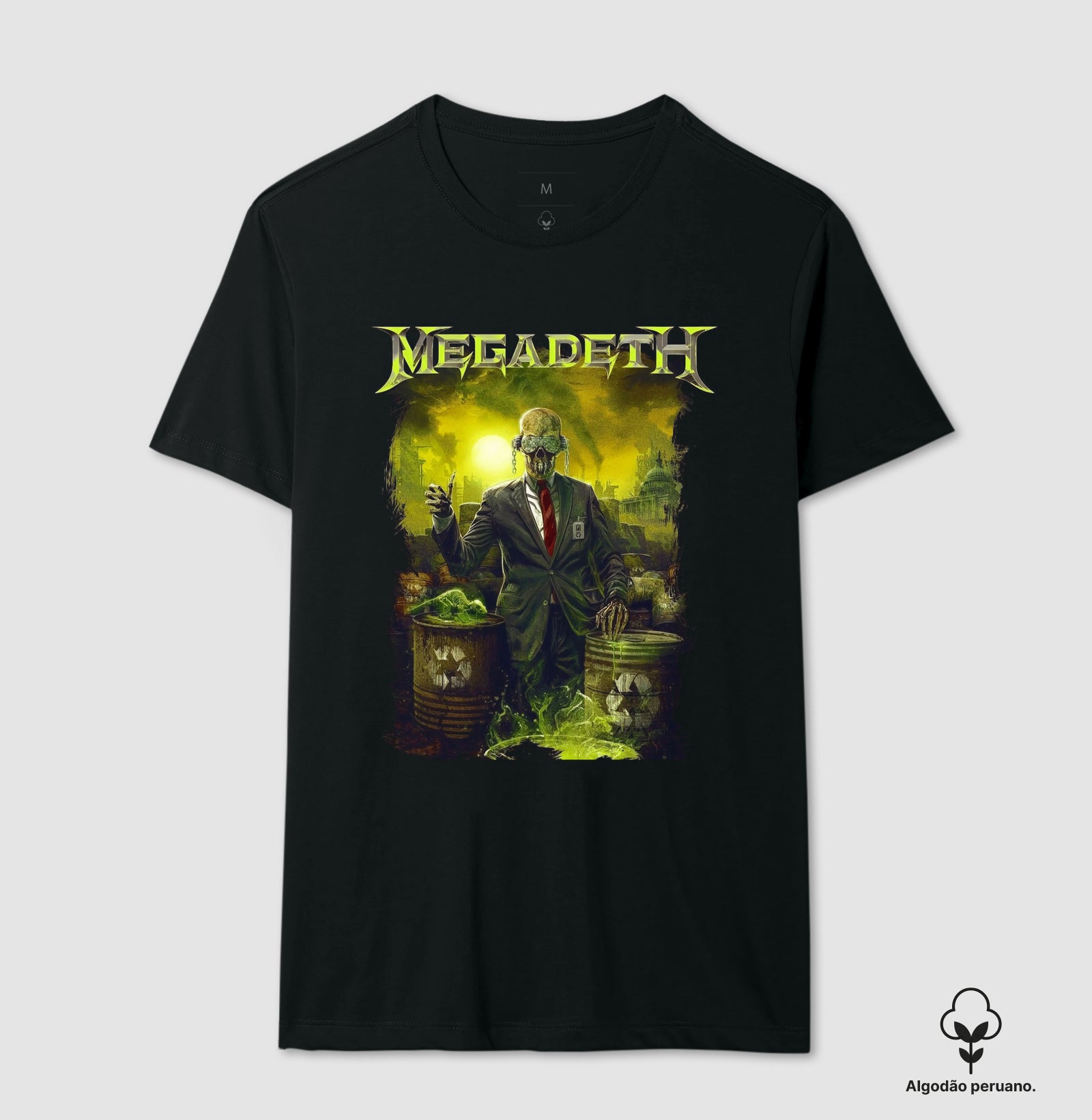 Camiseta Megadeth Toxic Algodão Peruano