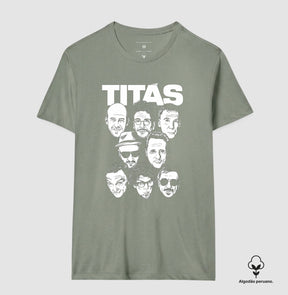 Camiseta Banda Titãs Faces Algodão Peruano