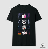 Camiseta Kiss Quatro Faces Algodão Peruano