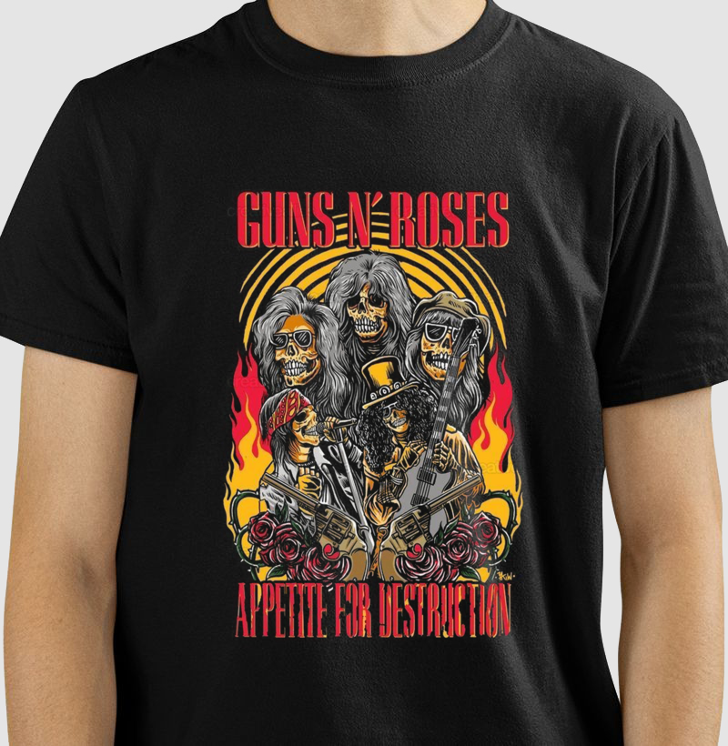 Camiseta Guns N' Roses appetite for destruction