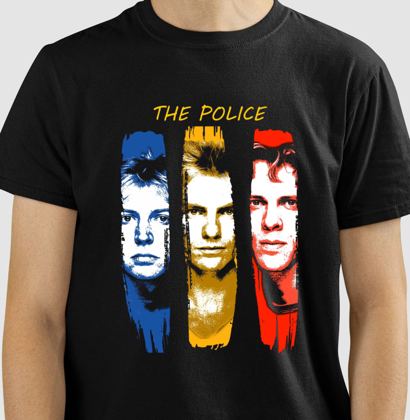 Camiseta The Police Faces