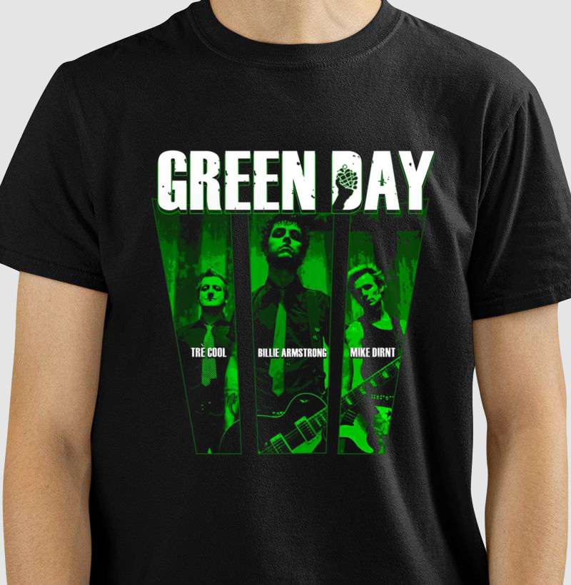 Camiseta do Green Day Trio