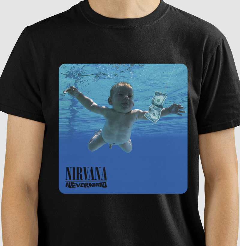 Camiseta Disco Nirvana Nevermind