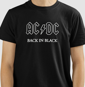 Camiseta Disco AC/DC Black in Black