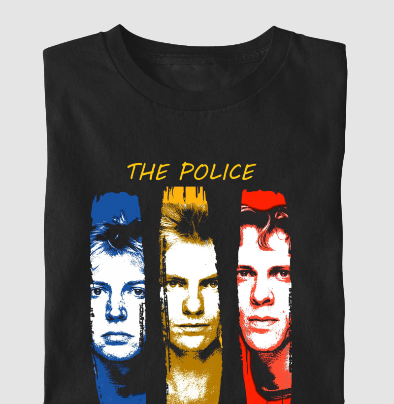 Camiseta The Police Faces