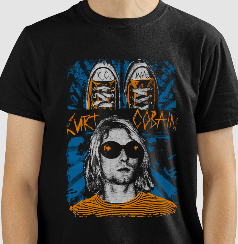 Camiseta do Kurt Cobain