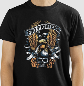 Camiseta Foo Fighters Águia e Caveira