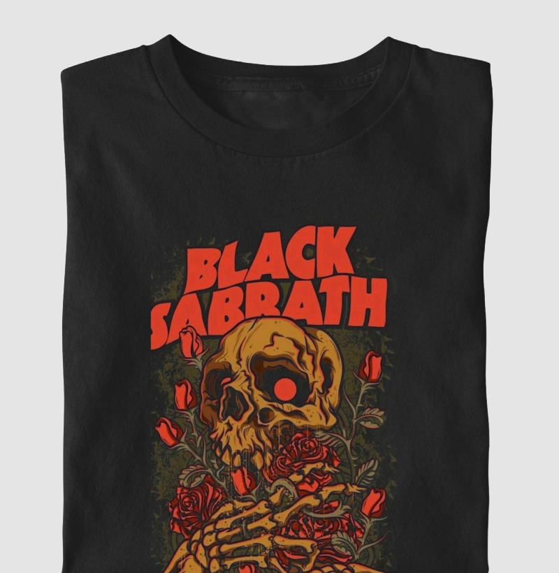 Camiseta Black Sabbath Caveira