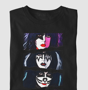 Camiseta Kiss Quatro Faces
