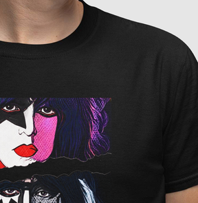 Camiseta Kiss Quatro Faces