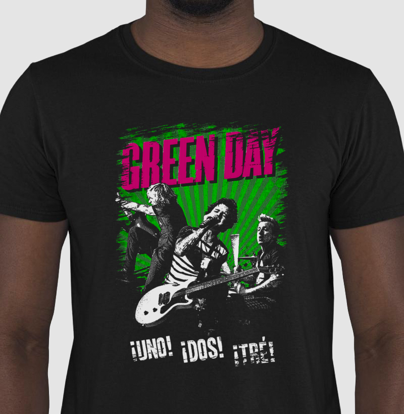 Camiseta Green Day Uno, Dos, Tré!