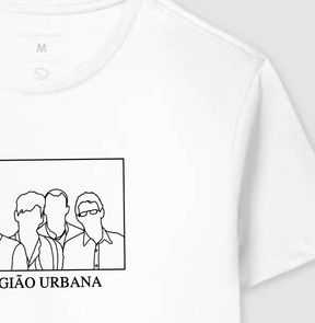 Camiseta Legião Urbana Silhueta Algodão Peruano