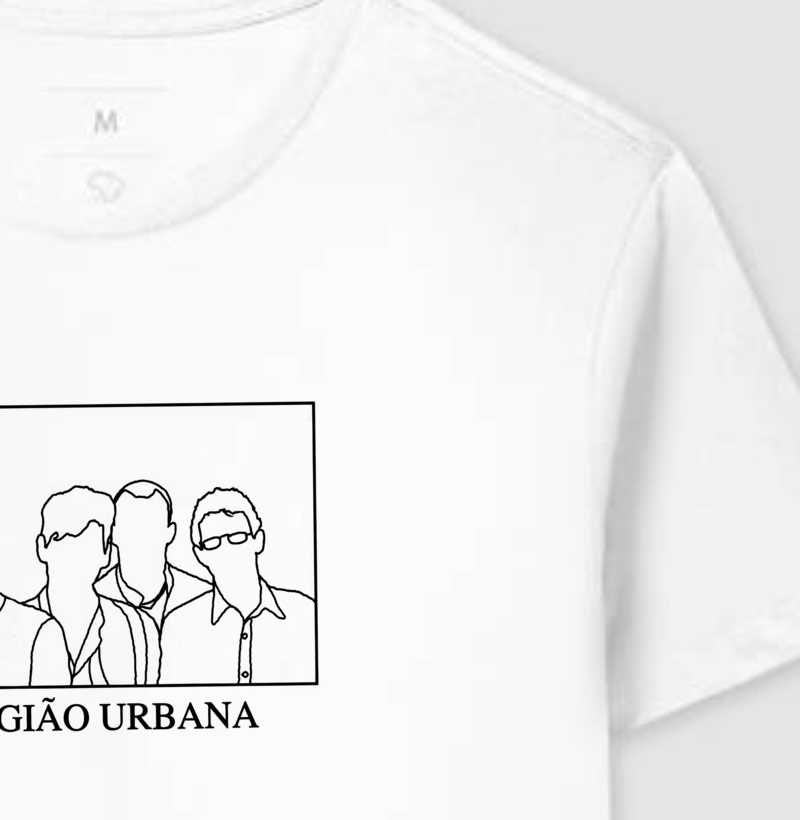 Camiseta Legião Urbana Silhueta Algodão Peruano