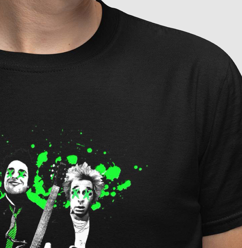 Camiseta Green Day Splash Verde
