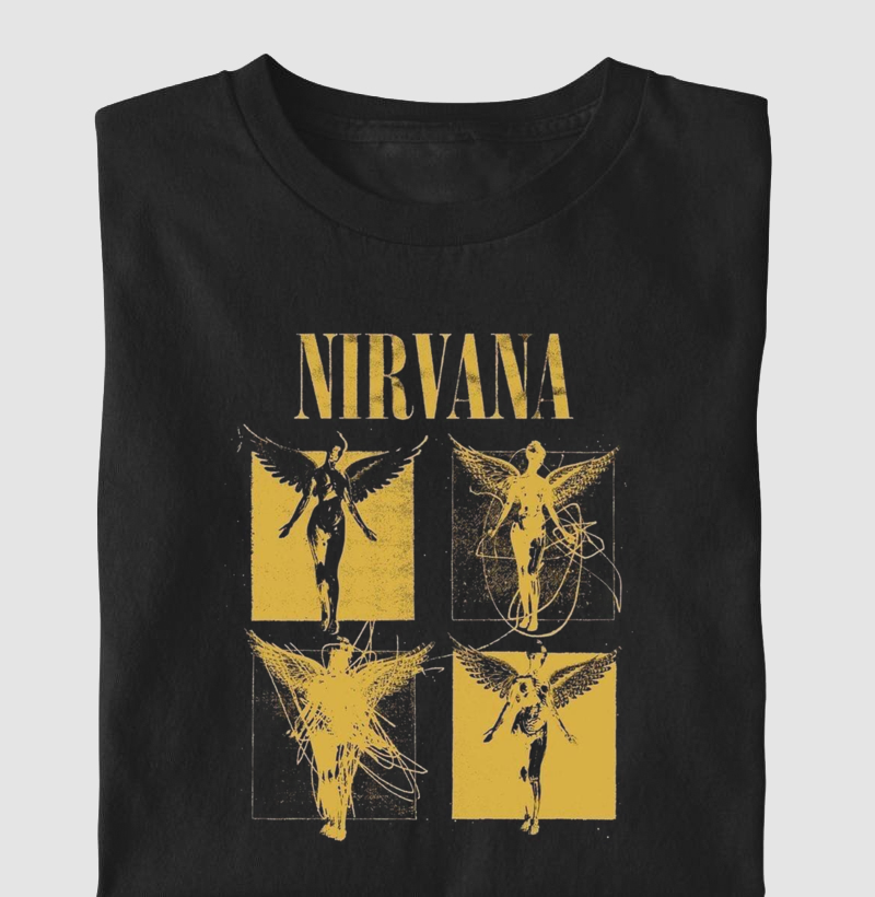Camiseta Nirvana Quatro Anjos