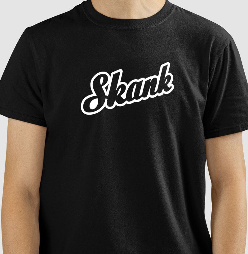 Camiseta Banda Skank Logo Algodão Peruano
