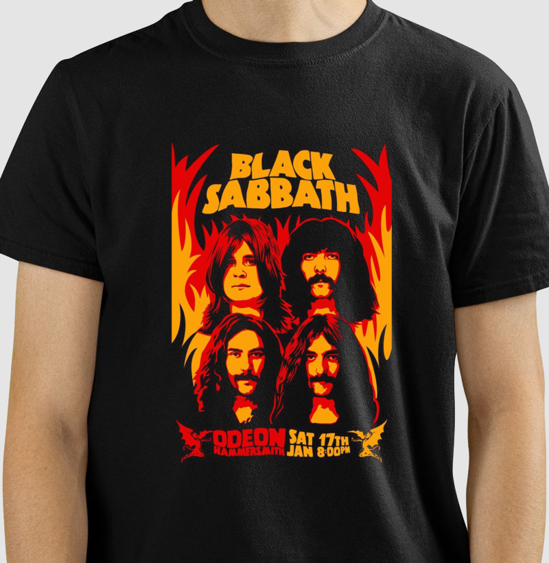 Camiseta Black Sabbath Odeon hammersmith